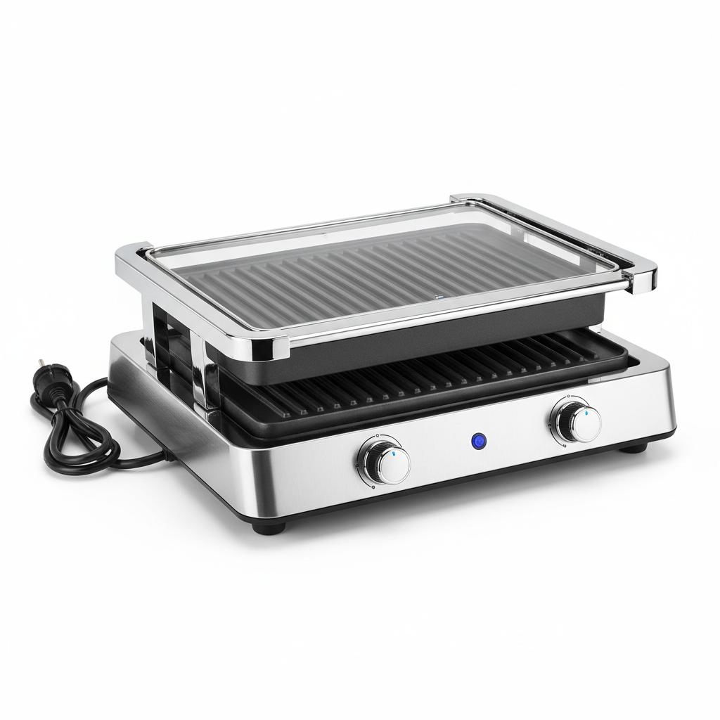 EDNES GrillMaster Pro Elektrische Tafelgrill