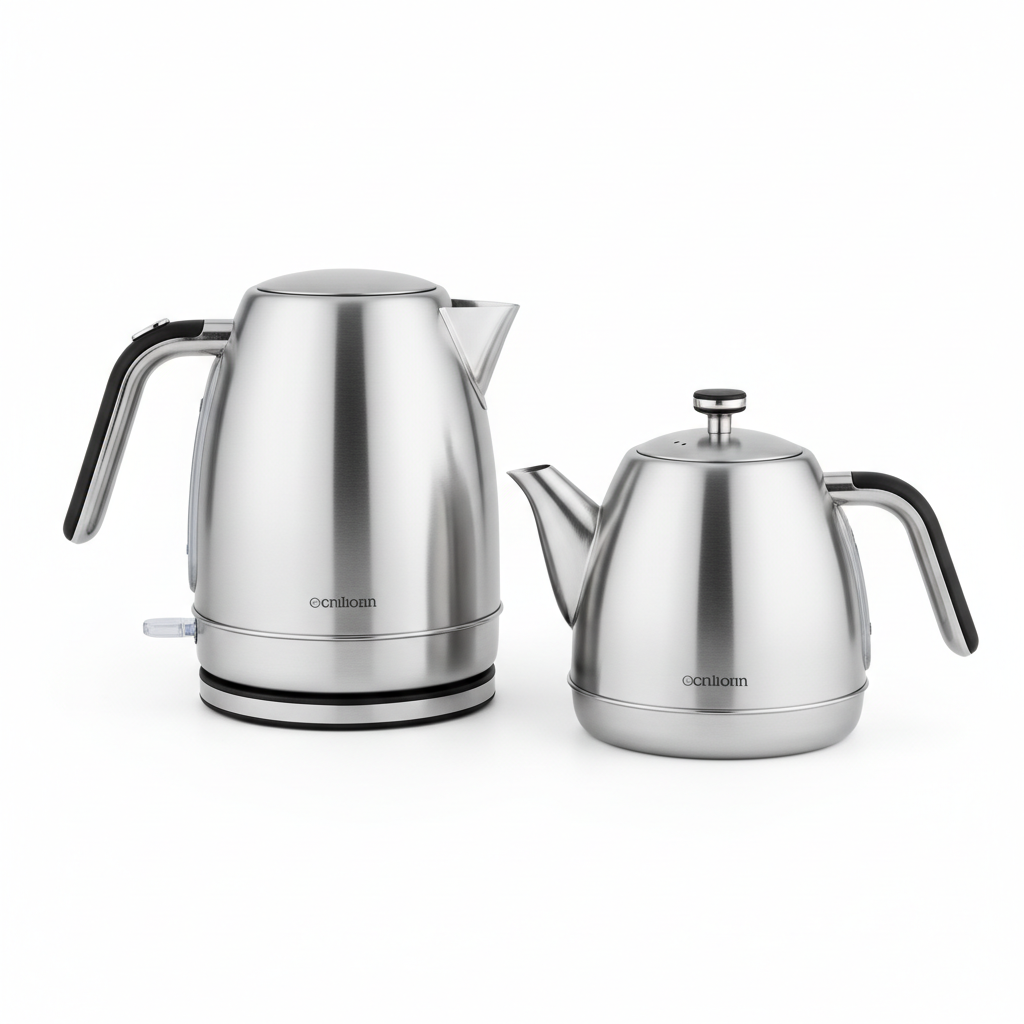 EDNES TeaLux RVS Waterkoker & Theepot Set