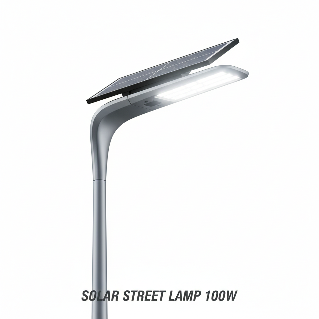 EDNES Solar Straatlamp 100W